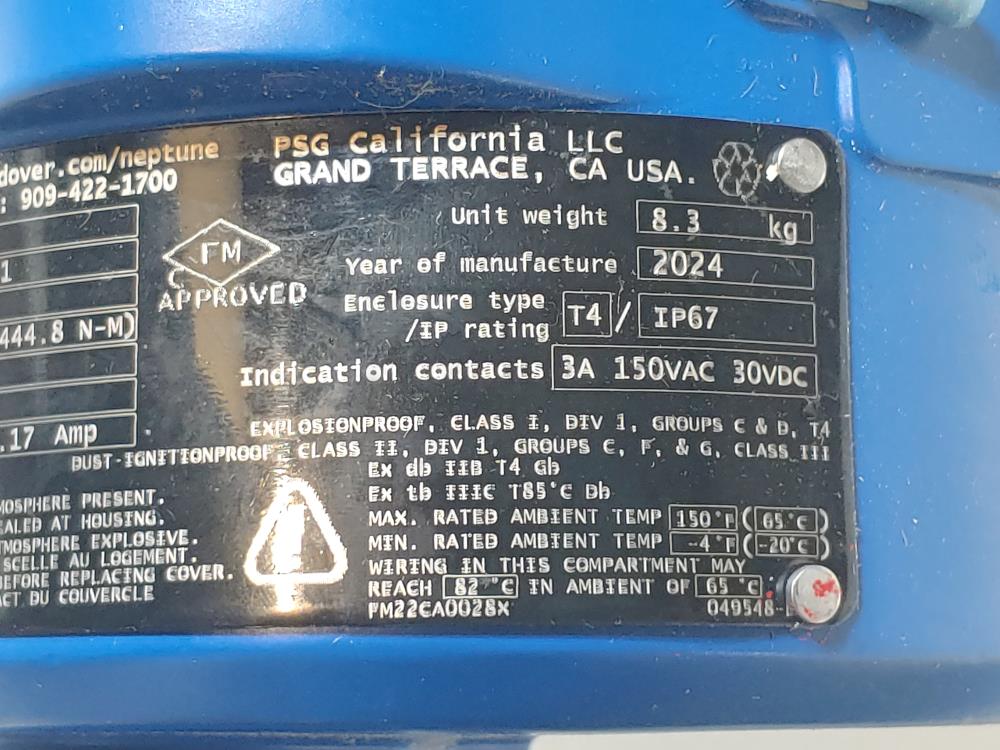 Neptune 500-S-N4 Metering Pump w/ Motor & Actuator Advanced Stroke Controller