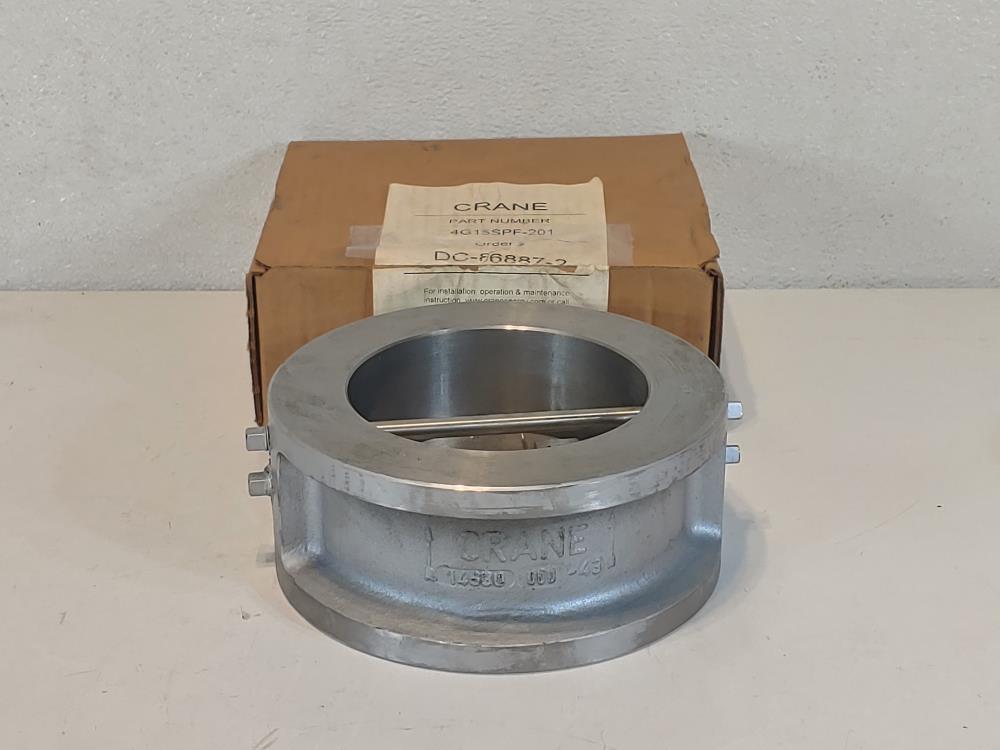 Crane Duo-Check II WCB 4" 150# Double Disc Check Valve
