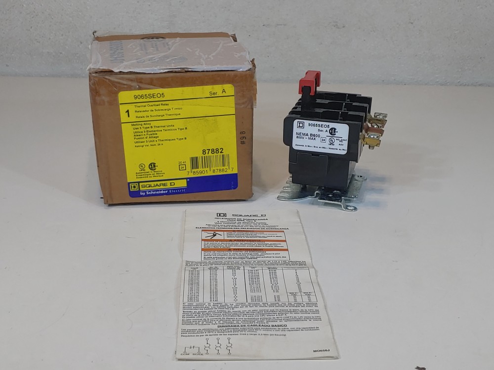 SQUARE D Thermal Overload Relay Model#: 9065SE05