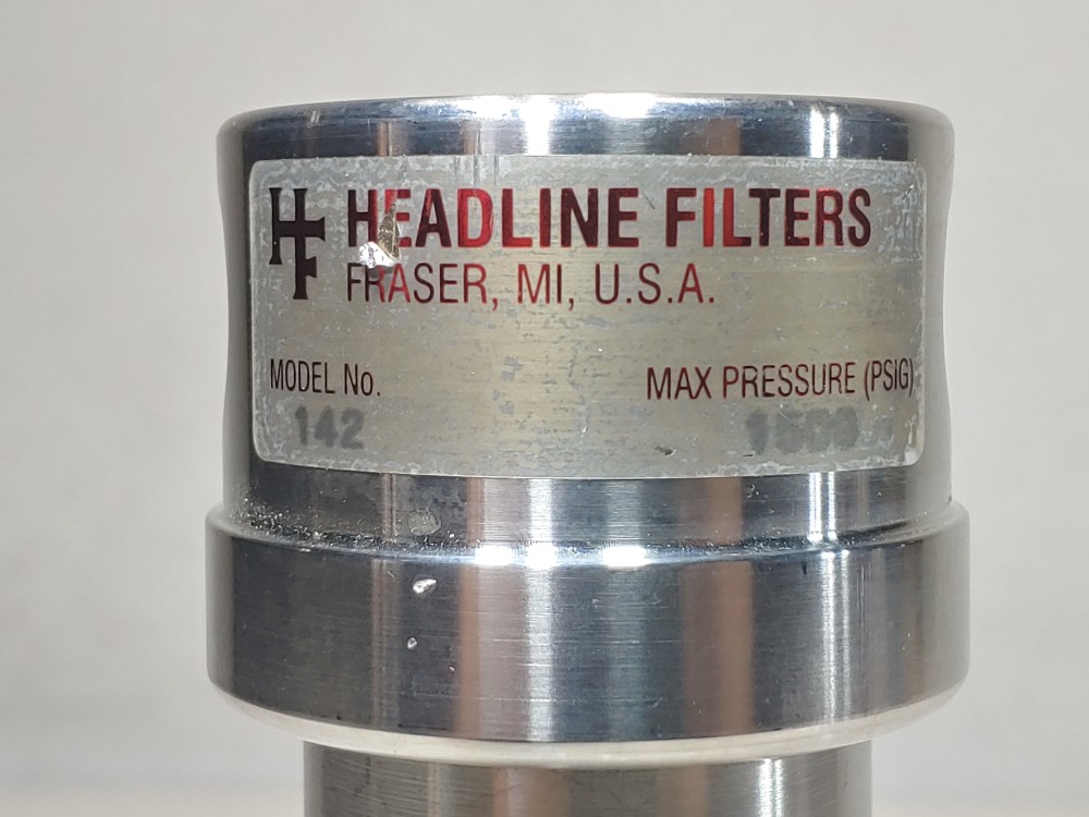 Headline Filter Model 142 Stainless Filter Housing 1500 PSIG