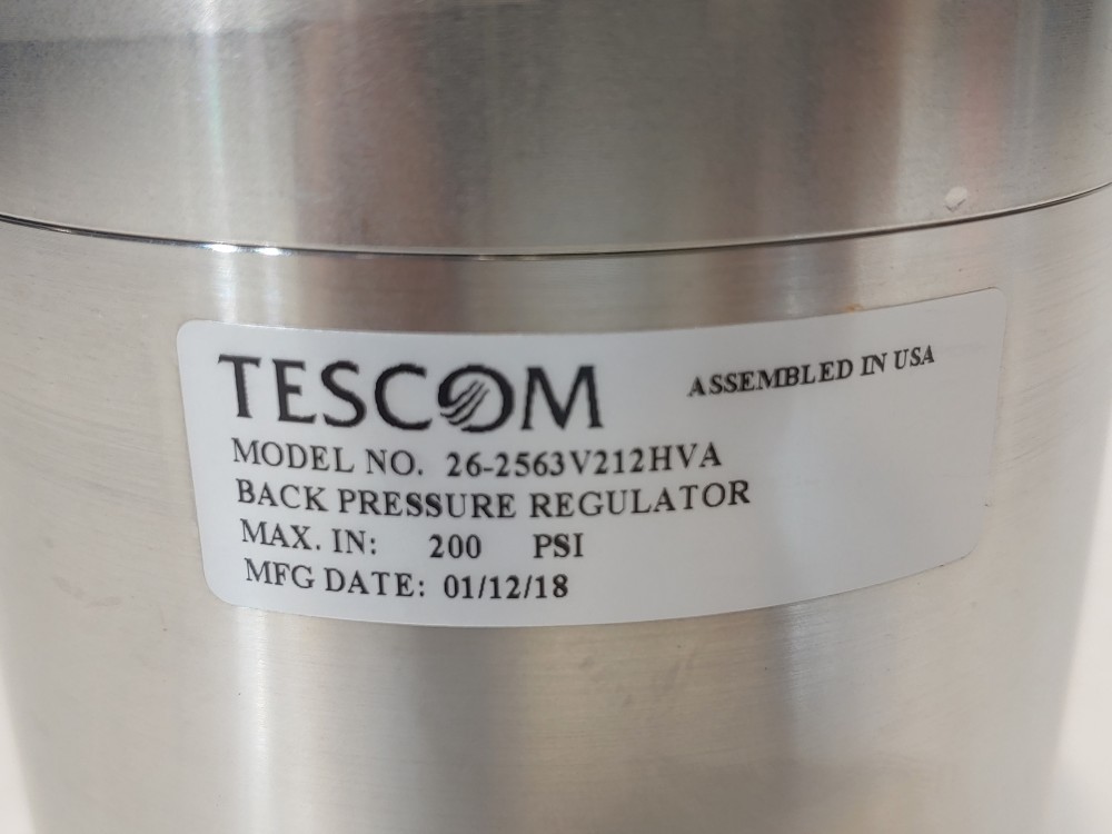 TESCOM 26-2563V212HVA Back Pressure regulator 200 PSI
