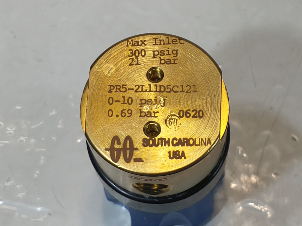 Go Pressure Regulator Single Stage PR5-2L11D5C121 Brass