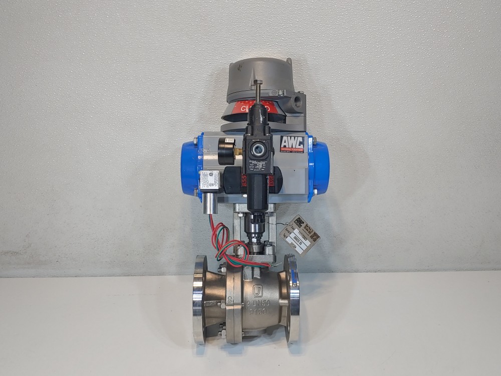 Jamesbury 2" 150# Actuated Flanged 2-PC Ball Valve Series 9000 2915 0313600XT2C  