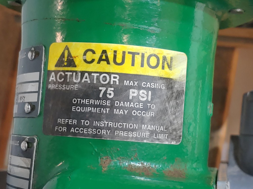 Fisher EZ 1" 300# Actuated Control Valve Type 657 w/846 Fisher Press. Transducer