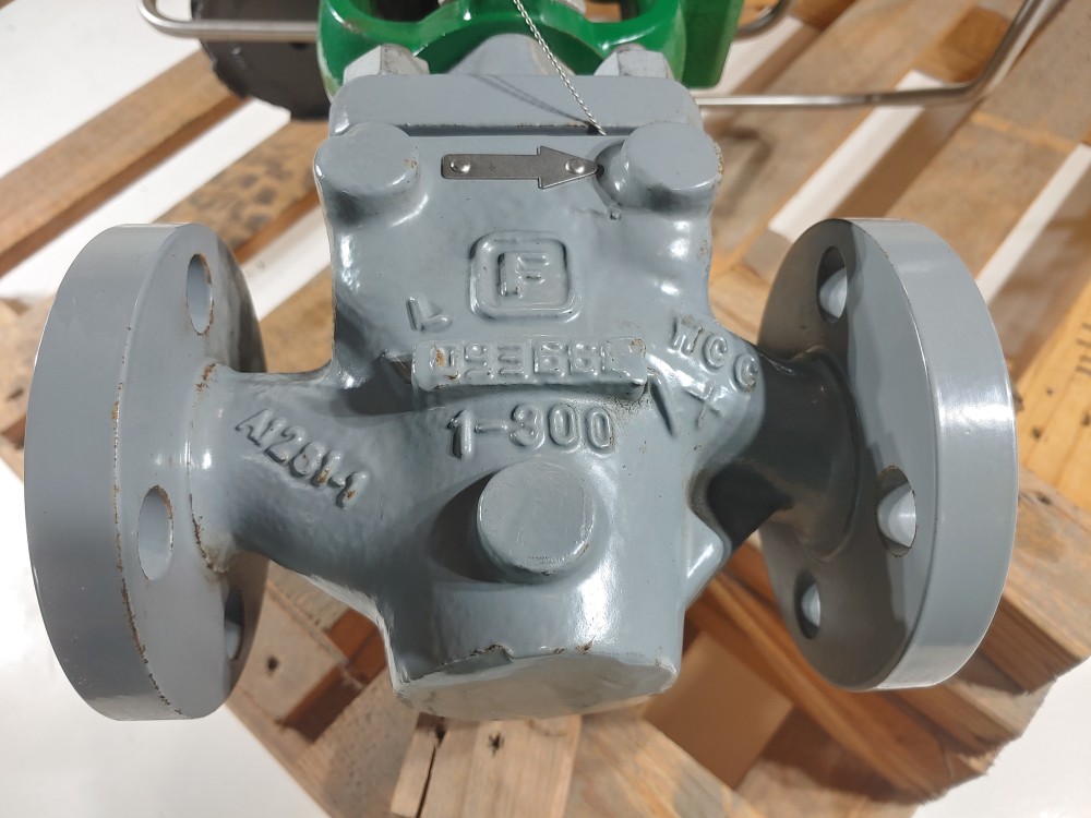Fisher EZ 1" 300# Actuated Control Valve Type 667 w/846 Fisher Press. Transducer