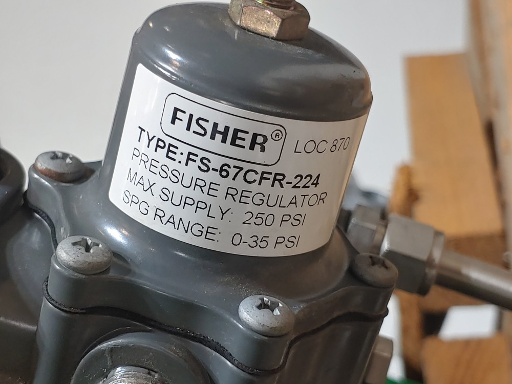 Fisher EZ 1" 300# Actuated Control Valve Type 667 w/846 Fisher Press. Transducer