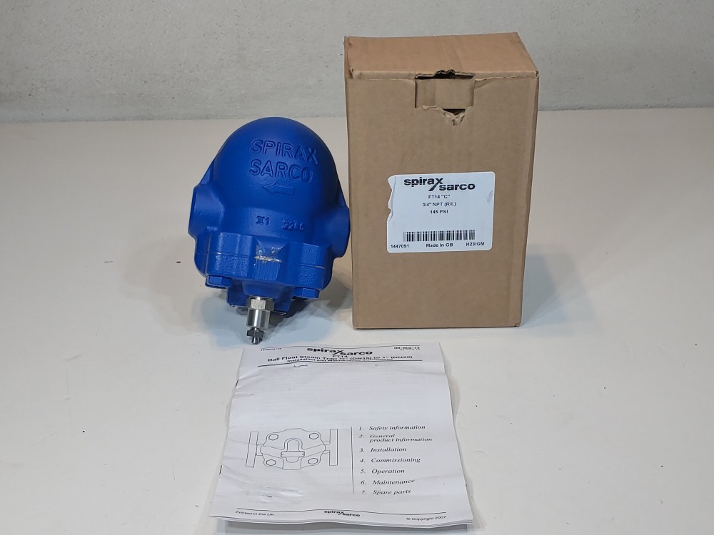 Spirax Sarco 3/4" NPT FT14-10 Float & Thermostatic Steam Trap 