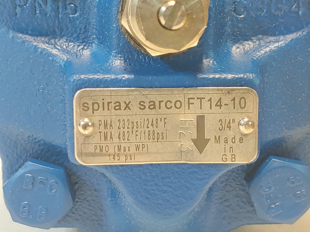 Spirax Sarco 3/4" NPT FT14-10 Float & Thermostatic Steam Trap 