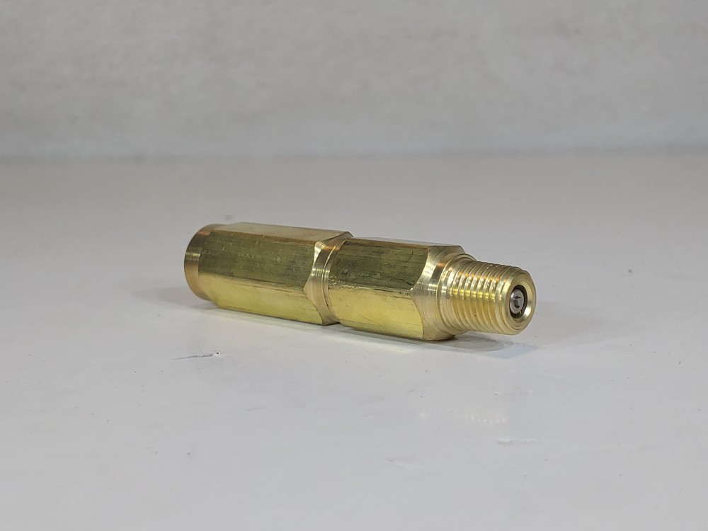 Lot of (3) One Ray 1/4” Pipe Brass Pressure Snubber 010B