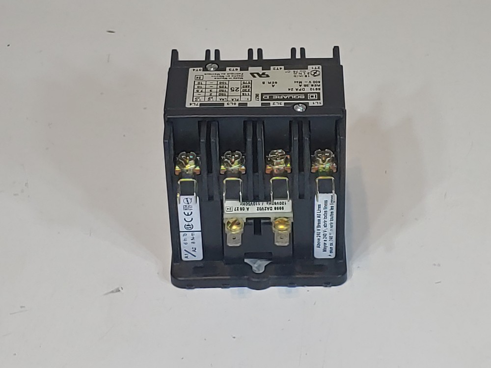 Square D Class 8910 Contactor 4 pole 600V Model#: 8910DPA24V02
