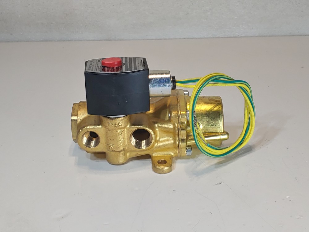 Asco 4-Way Poppet Solenoid Valve  EFHT8003G1 / EFHT8344G072V