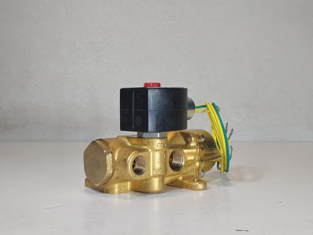 Asco 4-Way Poppet Solenoid Valve  EFHT8003G1 / EFHT8344G072V