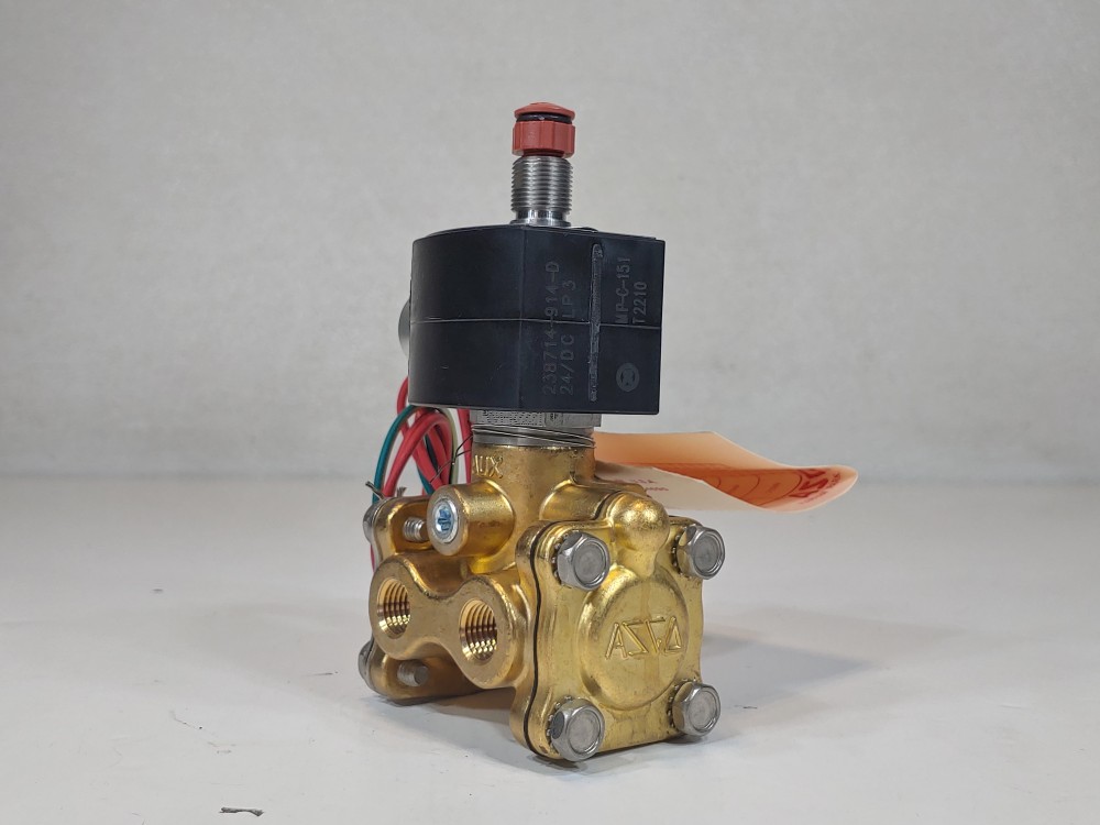 Asco 3-Way 1/4" NPT 24DC Low Power Solenoid Valve EF8314H301 & EF8003H304