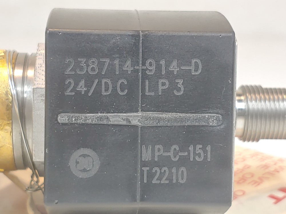 Asco 3-Way 1/4" NPT 24DC Low Power Solenoid Valve EF8314H301 & EF8003H304