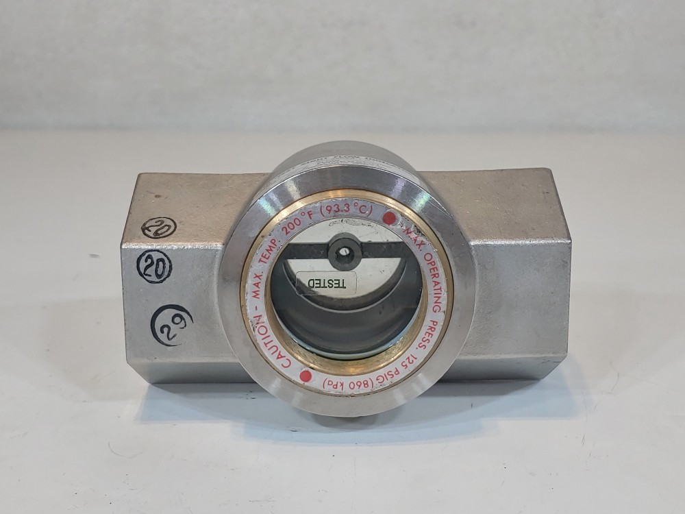 W.E. Anderson Midwest Plain Sight Flow Indicator SFI-350SS-1-G1