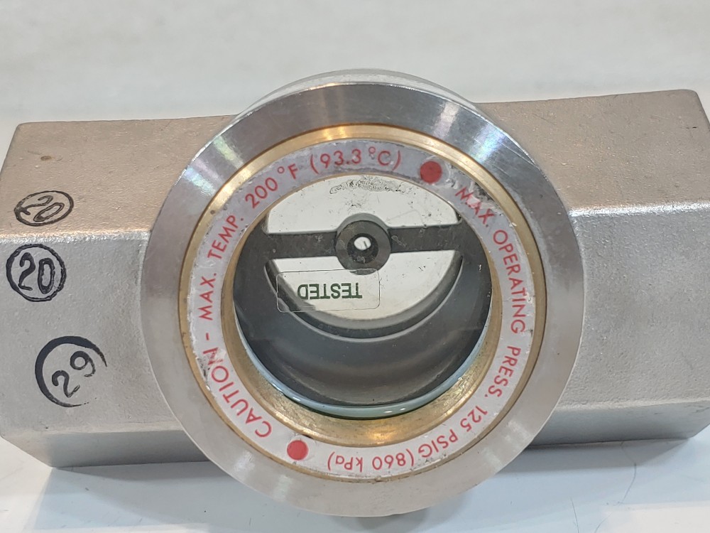 W.E. Anderson Midwest Plain Sight Flow Indicator SFI-350SS-1-G1