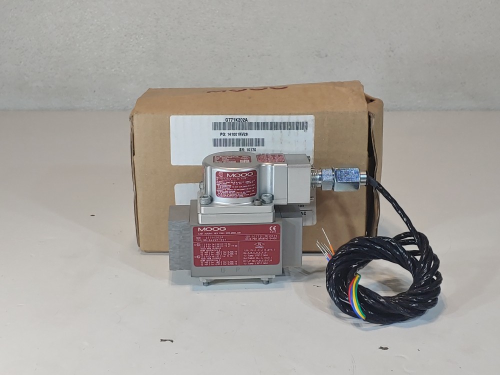 MOOG G771 Series Flow Control 2-Stage Servo Valve Model#: G771K202A