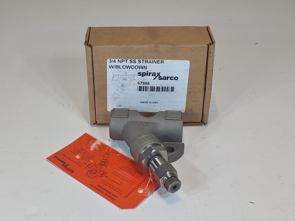 Spirax Sarco 3/4" NPT SS Strainer w/ Blowdown 67986