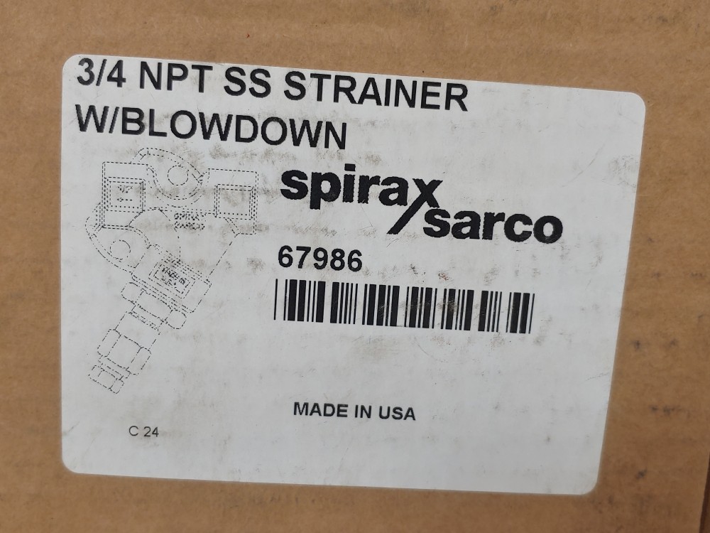 Spirax Sarco 3/4" NPT SS Strainer w/ Blowdown 67986