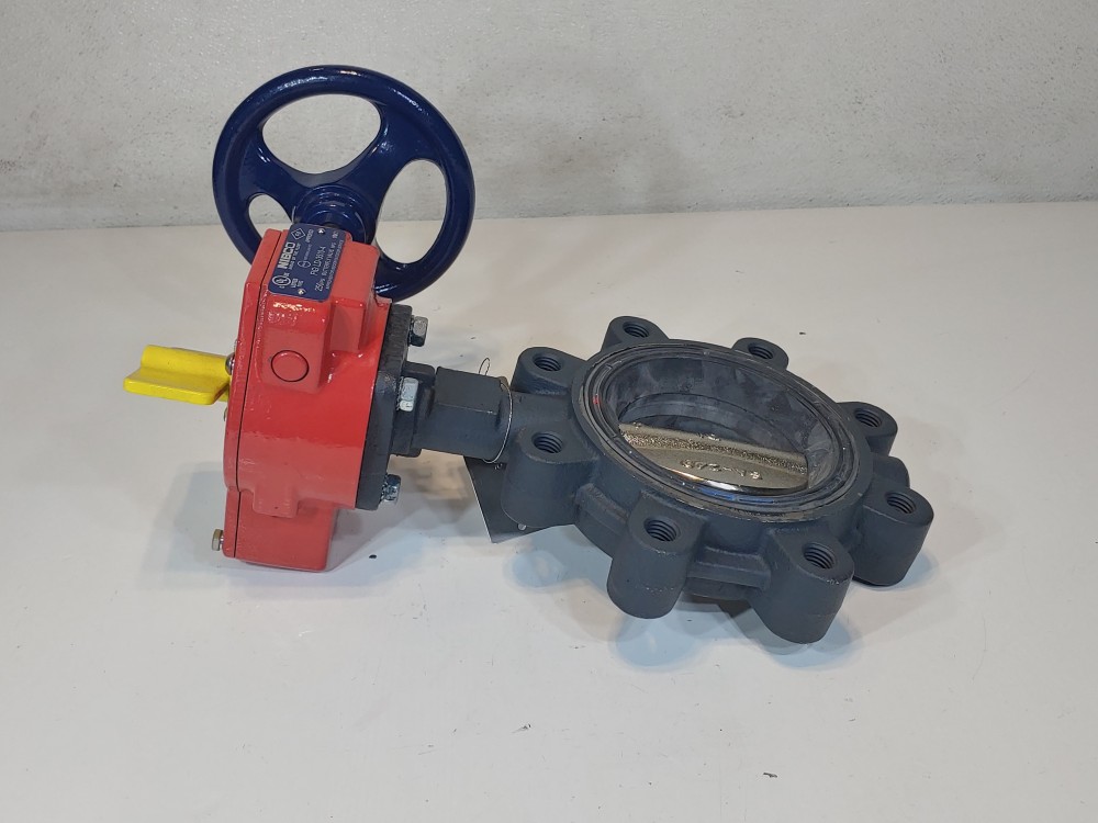 NIBCO 4" Wafer Butterfly Valve LD-3510-4 w/ Operator Gear