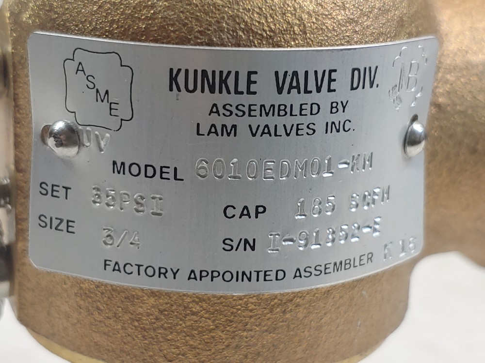 Kunkle 3/4" Pressure Relief Valve 6010EDM01-KM