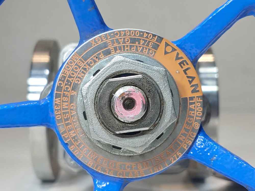 Velan 3/4" 150# RF CF8M Gate Valve FO4-0064C-13GX
