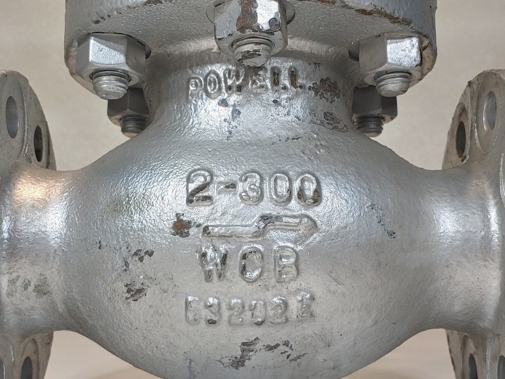 Powell 2" 300# RF 3031P WCB Flanged Globe Valve