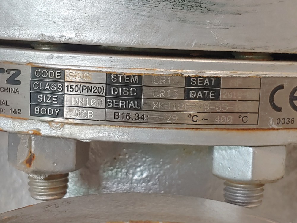 KITZ 4" 150# RF WCB Globe Valve