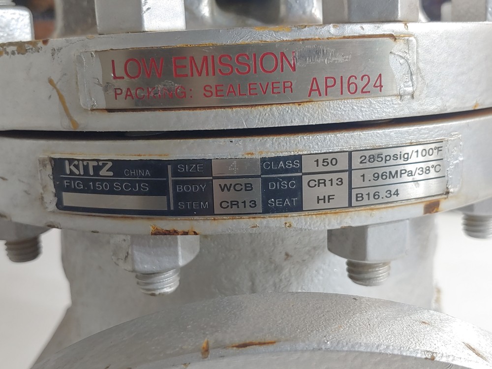 KITZ 4" 150# RF WCB Globe Valve