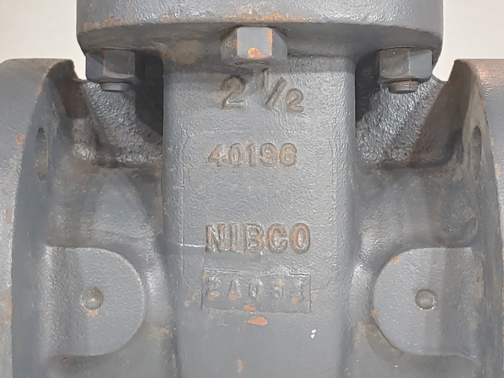 NIBCO 2-1/2" Flanged Full Port 125 SWP 200 WOG IBBM Gate Valve FIG: F-617-0 