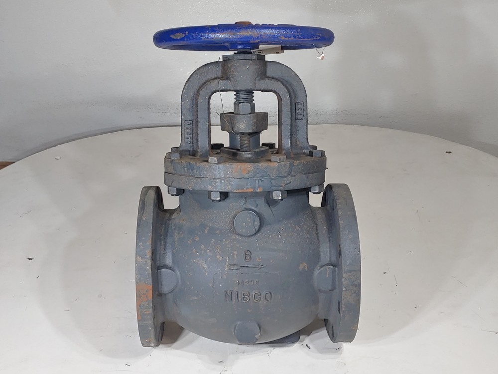 NIBCO 6" Flanged 125 SWP 200 WOG IBBM Globe Valve FIG: F718-B