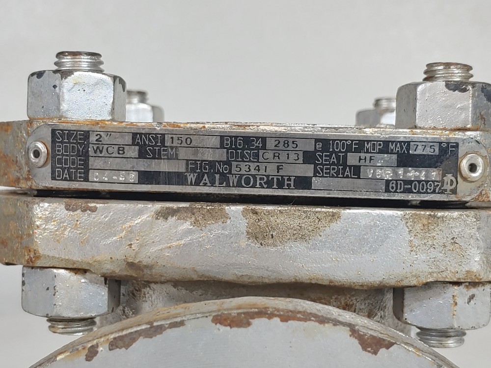 Walworth 2" 150# WCB Swing Check Valve FIG: 5341F