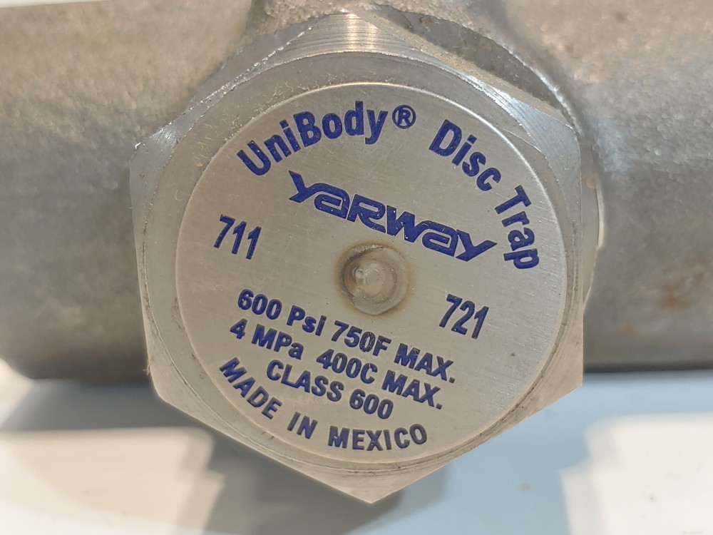 Yarway 1" 711 / 721 Thermodynamic Steam Trap