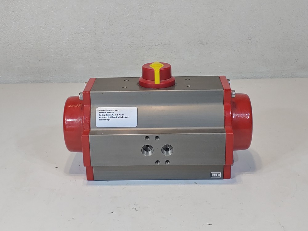Triac Spring Return Rack & Pinion Actuator ISO Mount w/Double Travel Stop 2R80SR
