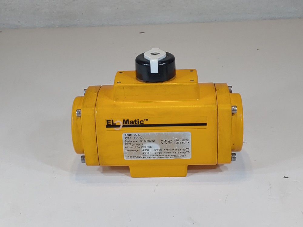 EL-O-MATIC F Series Rack & Pinion Pneumatic Actuator F0040U