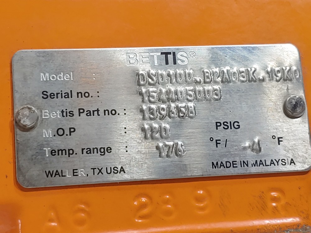 Bettis Pneumatic Valve Actuator DSD100.B2A03K.19K0