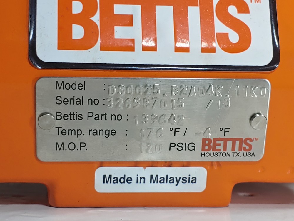 BETTIS Pneumatic Actuator DS0025.B2A04K.11K0