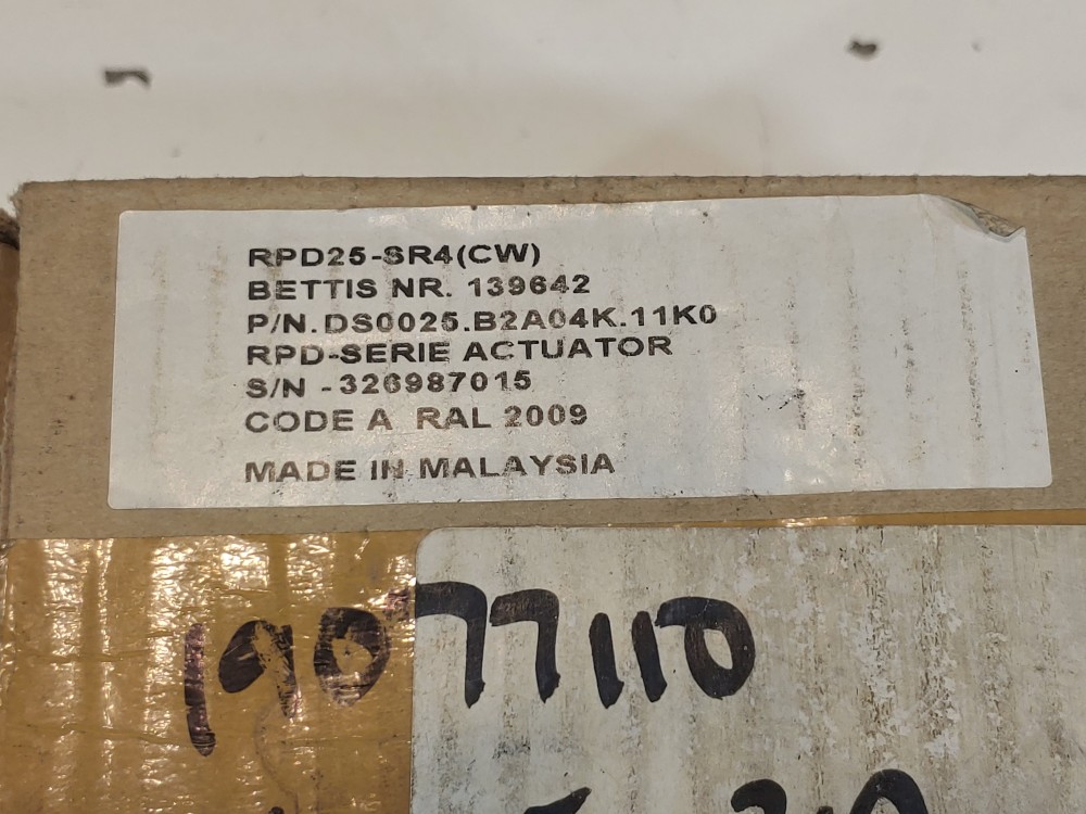 BETTIS Pneumatic Actuator DS0025.B2A04K.11K0