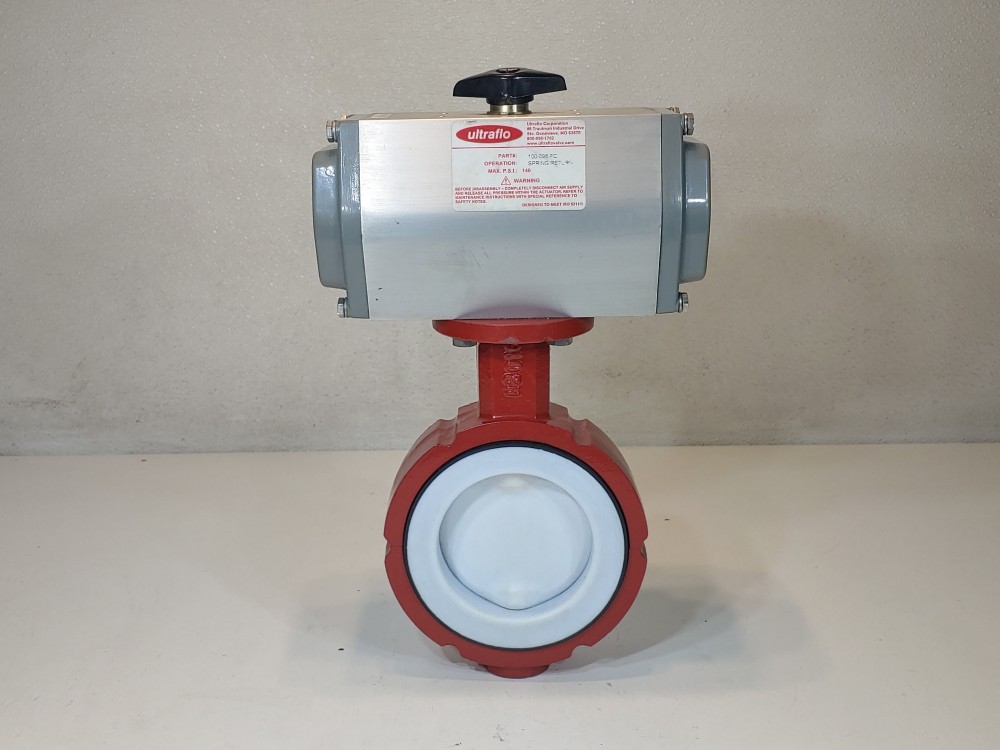 ULTRAFLO Pneumatic Actuator 100-096-FC 4" Butterfly Valve