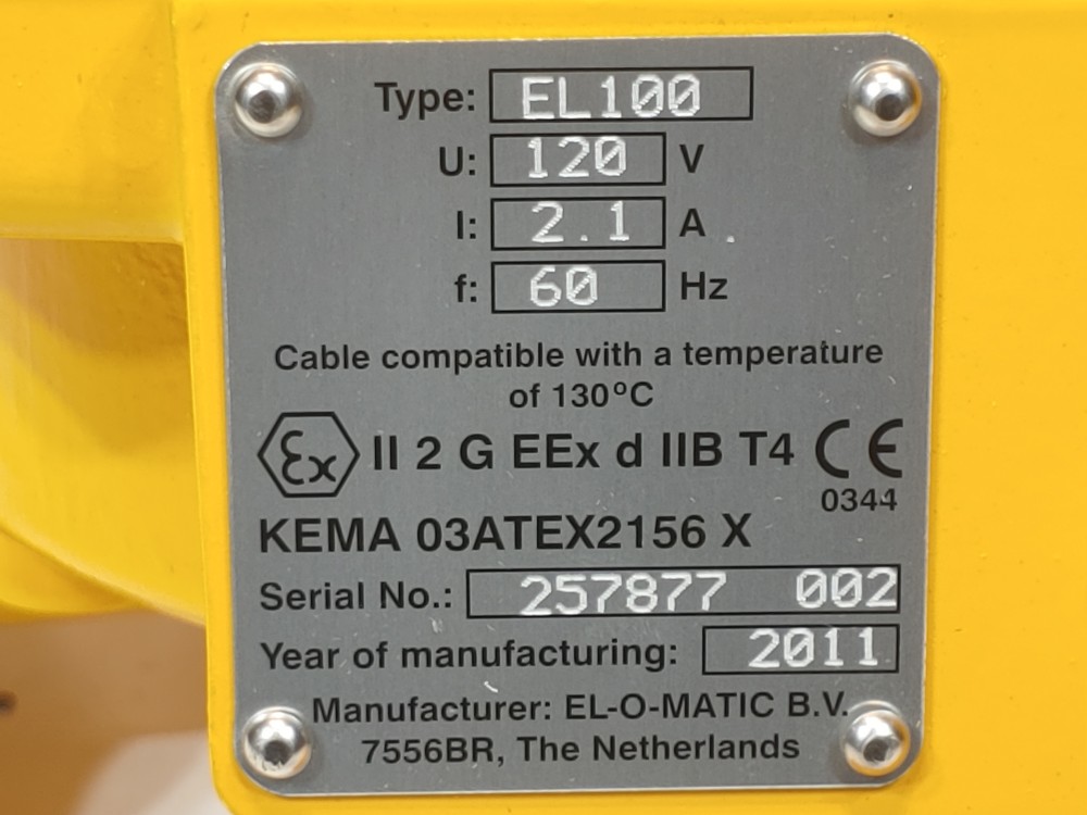EL-O-MATIC Type EL100  Electric Actuator 1/2" NPT 