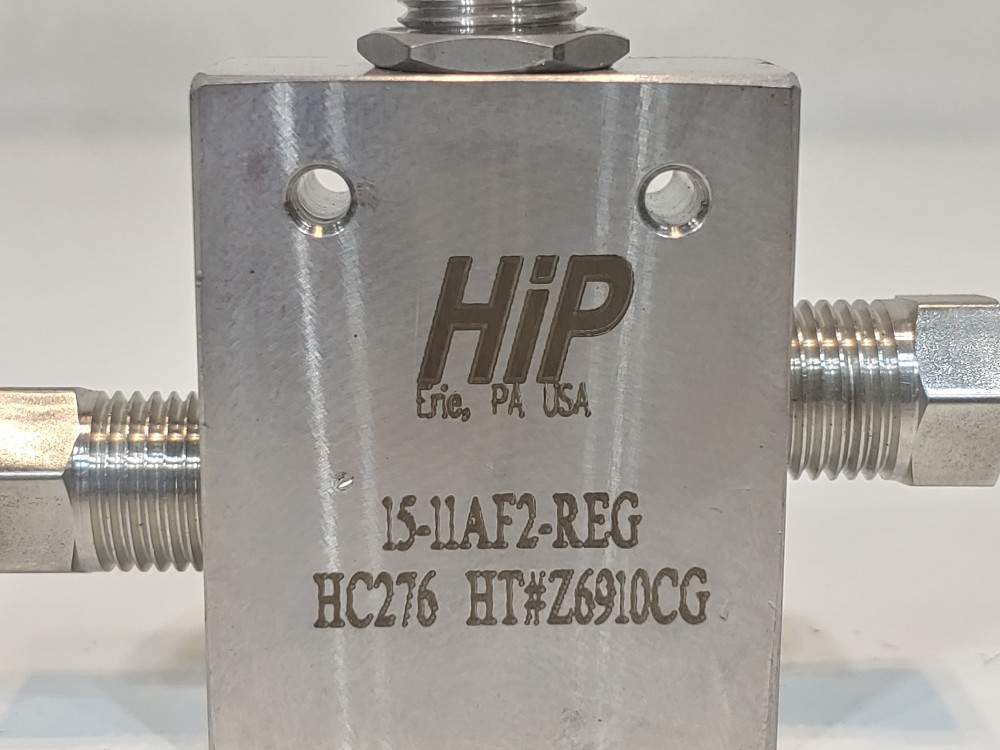 HIP HC276 2-Way Straight Taper Seal Needle Valve Type: 15-11AF2-REG