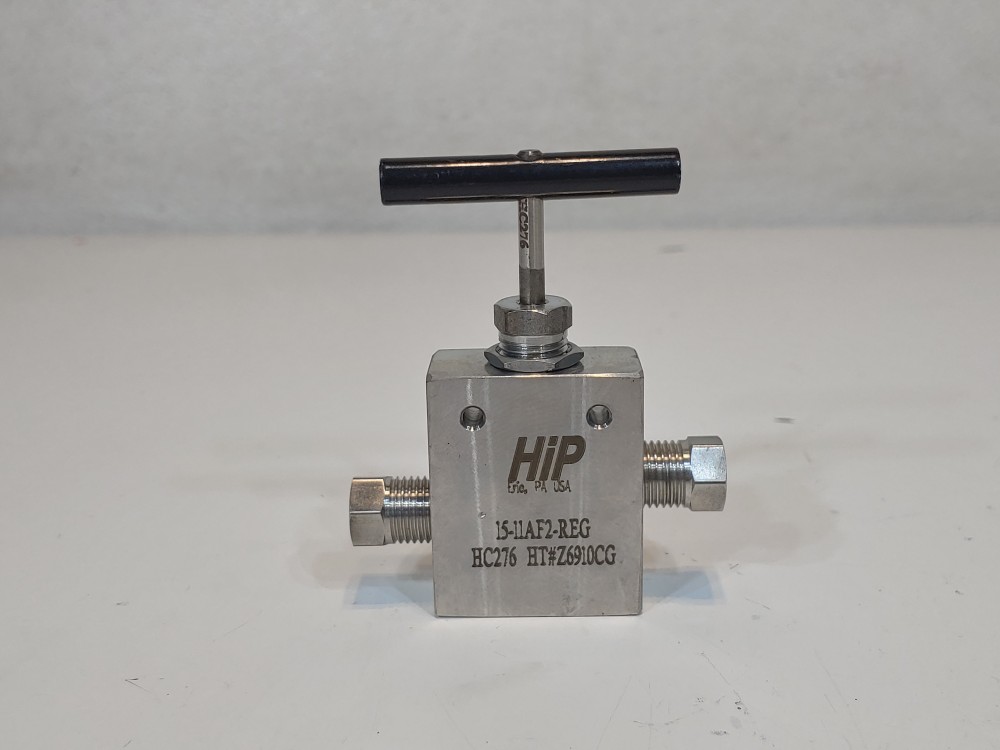 HIP HC276 2-Way Straight Taper Seal Needle Valve Type: 15-11AF2-REG