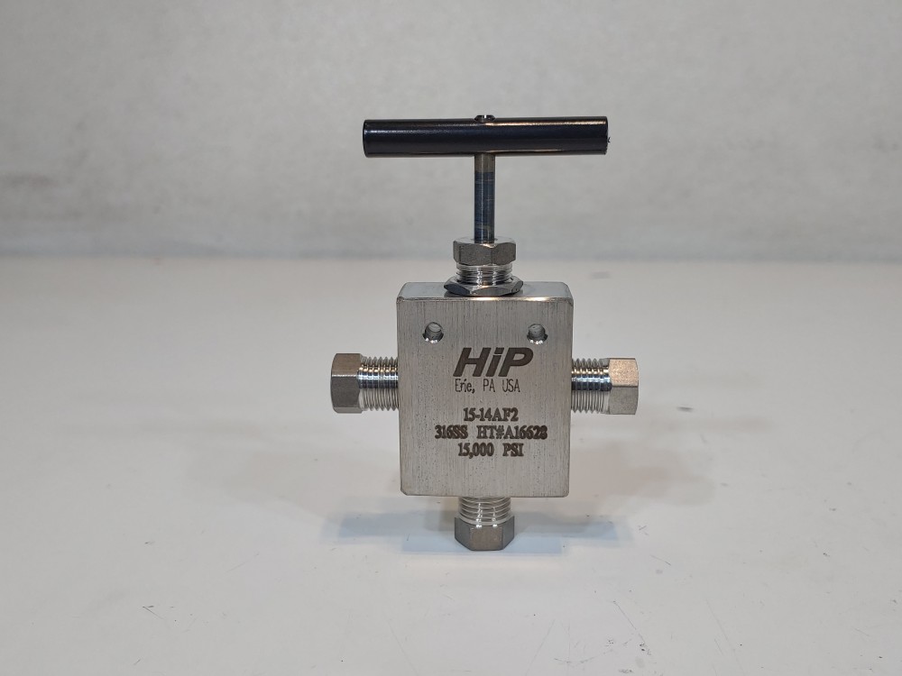 HIP 316SS 3-Way Taper Seal Needle Valve Type: 15-14AF2