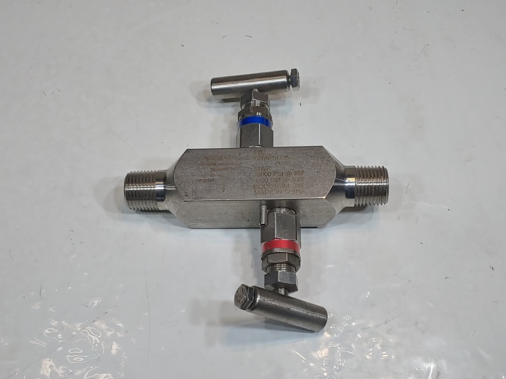 Rosemount 2-Way 1/2" 316SS C306101125-0000 In Line Manifold Valve