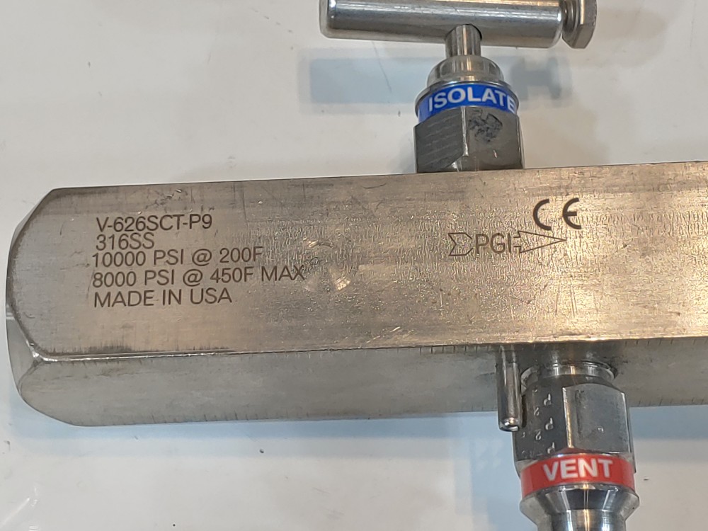 PGI V-626SCT-P9 Valve Manifold