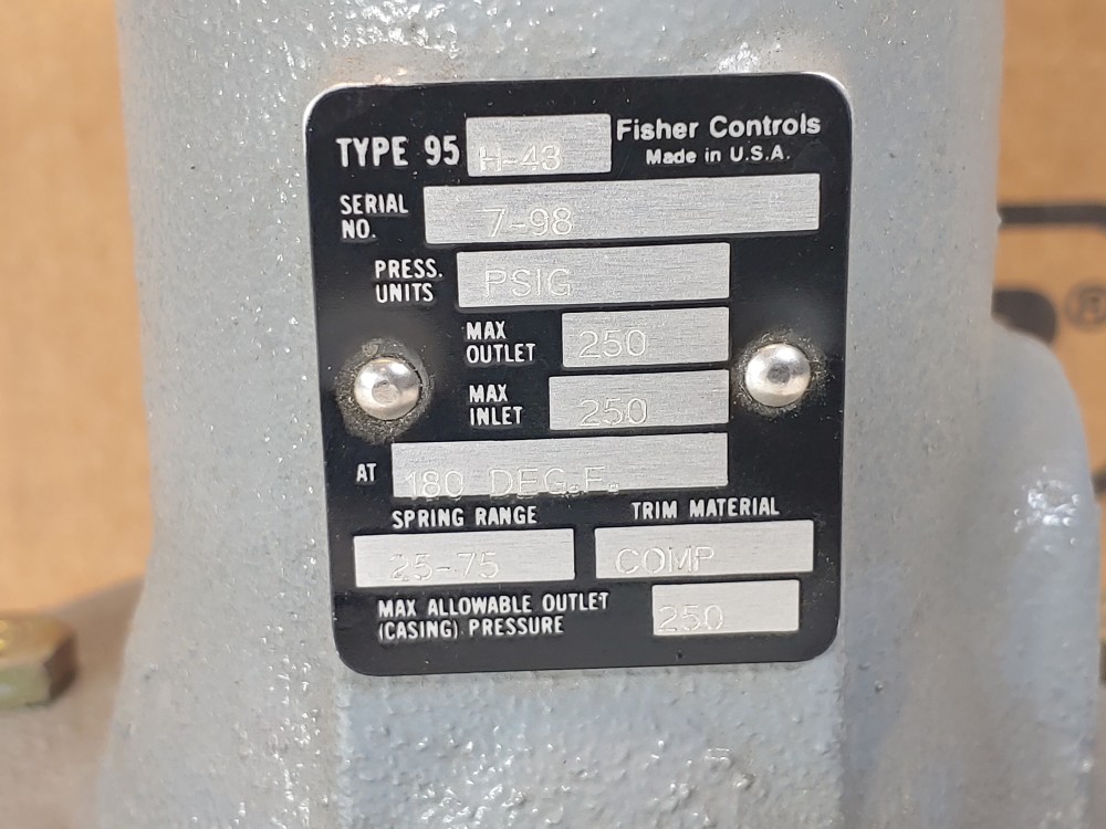 Fisher Pressure Reducing Regulator 95H-43