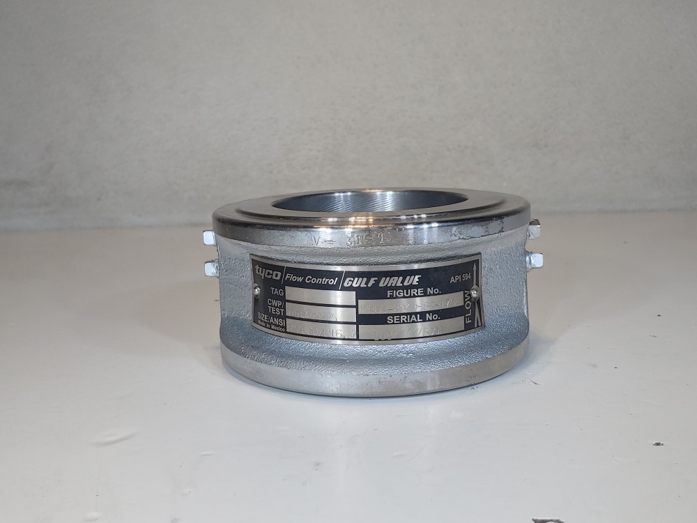 Tyco Flow Control Gulf 3" 600# Wafer Check Valve MB60-2049-SR-170