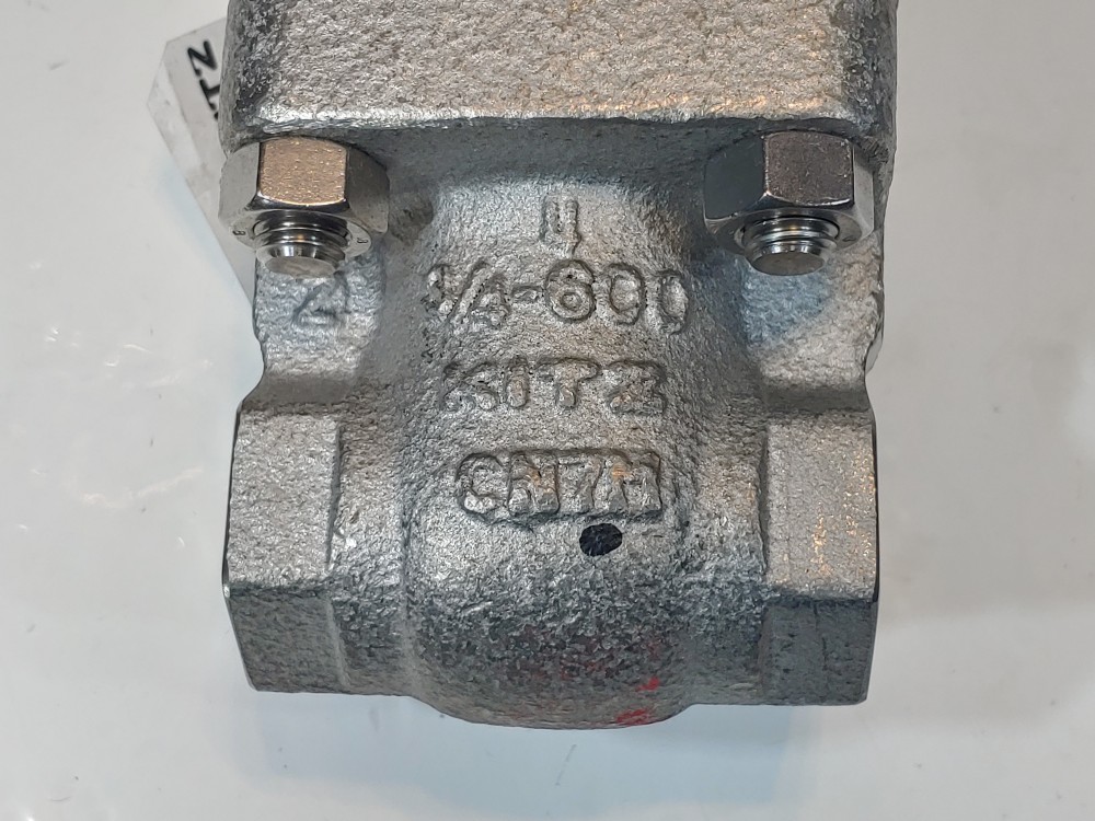 Kitz 3/4" NPT 150# CN7M Gate Valve AK600UMCN