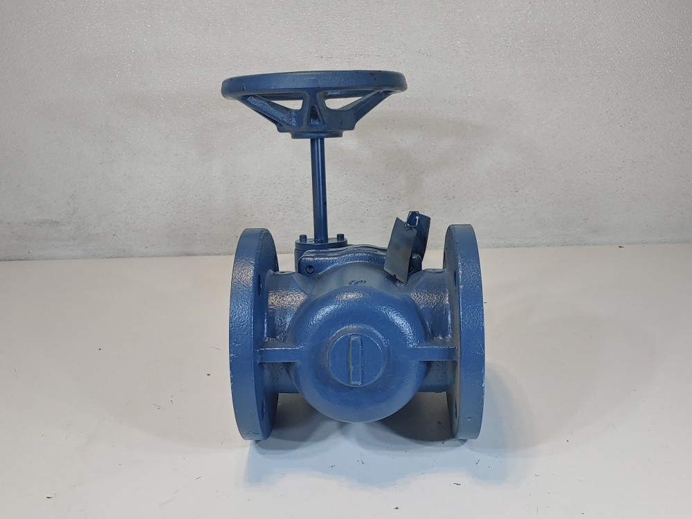 DEZURIK 9431967R003 CI NBR 3" 175# Flanged Gear Operated Plug Valve