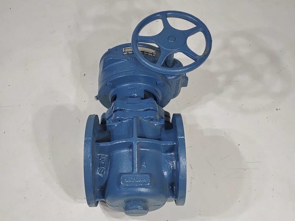 DEZURIK 99210671R005 CI NBR 4" 175# Gear Operated Flanged Plug Valve